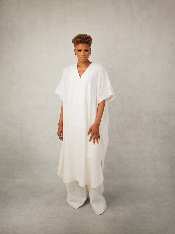 Serena Linen Kaftan Set