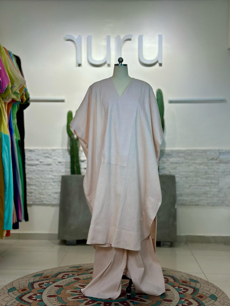 Serena Linen Kaftan Set