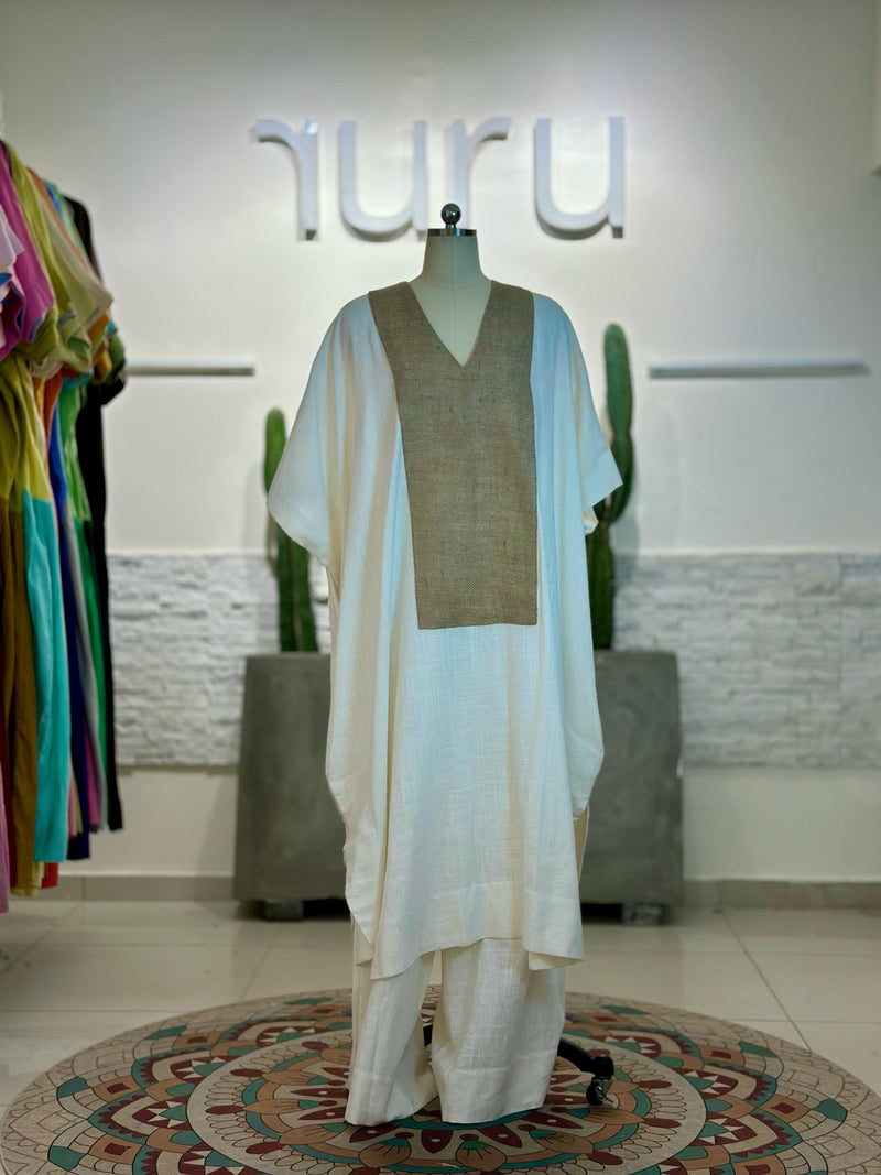 Serena Linen Kaftan Set