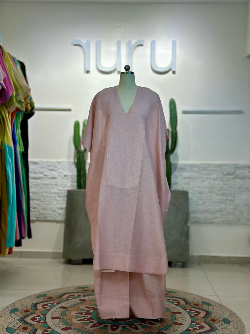 Serena Linen Kaftan Set